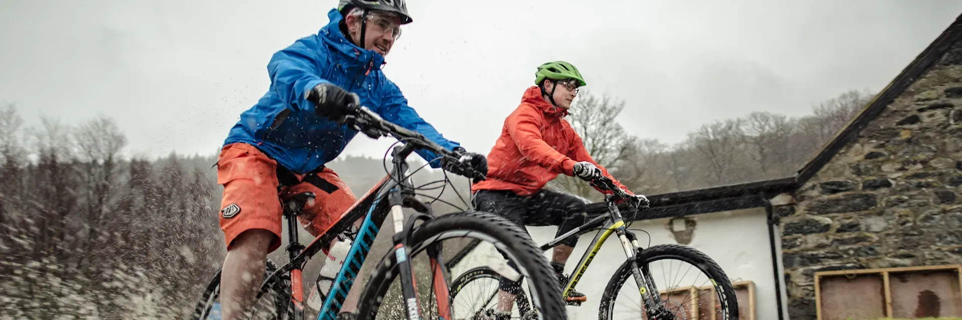 Nikwax People Cycling In Rain Jackets 1920px